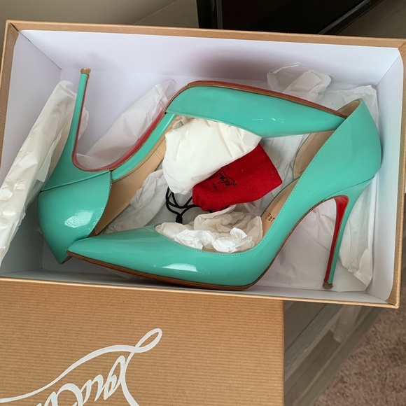 Christian Louboutin Iriza patent teal - Picture 6 of 7